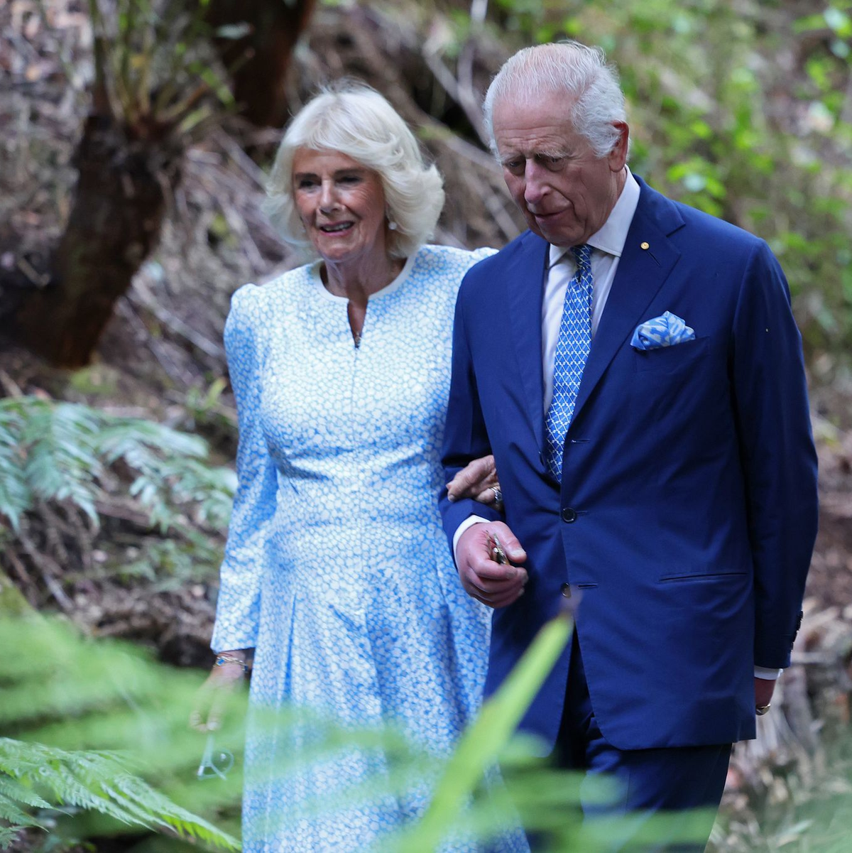 Charles wird von seiner Frau Königin Camilla begleitet. - Foto: Chris Jackson/PA Wire/dpa