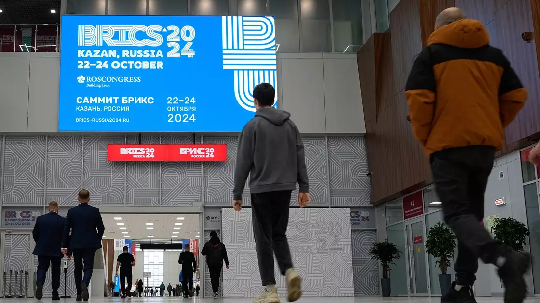 In Kasan herrschen wegen des Brics-Gipfeltreffens strenge Sicherheitsmaßnahmen. - Bild: Alexander Zemlianichenko/AP/dpa