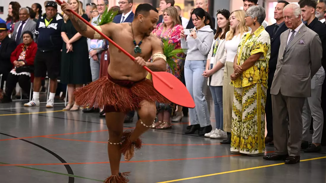 Auch ein Treffen mit Anführern der Indigenen stand auf dem Programm. - Bild: Dan Himbrechts/AAP/dpa