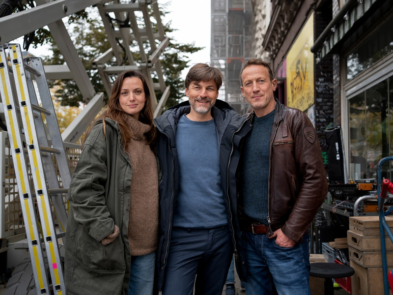 Dreh für neuen NDR Tatort mit Wotan Wilke Möhring, Denis Moschitto und Gaite Jansen - erste deutsch-niederländische Koproduktion in Tatort-Geschichte - Foto: presseportal.de