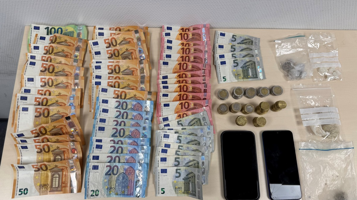 POL-D: PRIOS-Einsatz - Hauptbahnhof Südseite - Drogendealer festgenommen - Heroin, Cracksteine und Teleskopschlagstock beschlagnahmt - Foto: presseportal.de