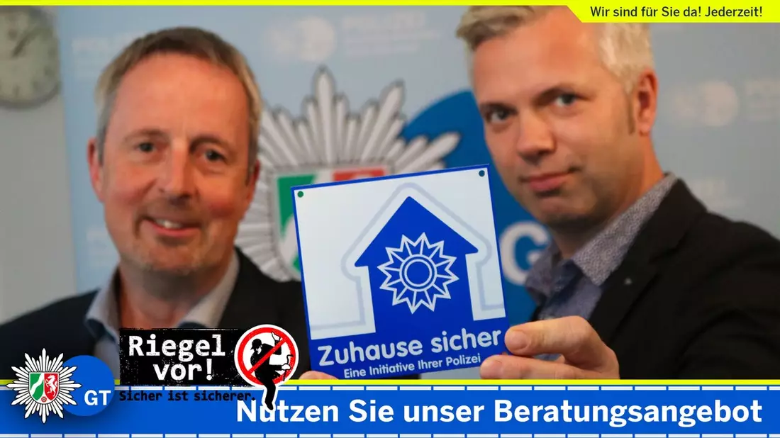 POL-GT: Riegel vor! Sicher ist sicherer. - Nutzen Sie unsere Infohotline - Bild: presseportal.de