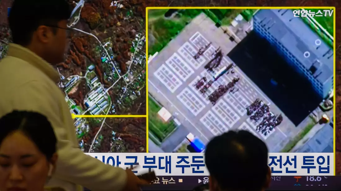 Wegen des möglichen Kampfeinsatzes nordkoreanischer Soldaten im Ukraine-Krieg fordert Präsident Selenskyj Druck auf Pjöngjang. (Archivbild) - Bild: Kim Jae-Hwan/Airbus Defence and Space/SOPA Images via ZUMA Press Wire/dpa