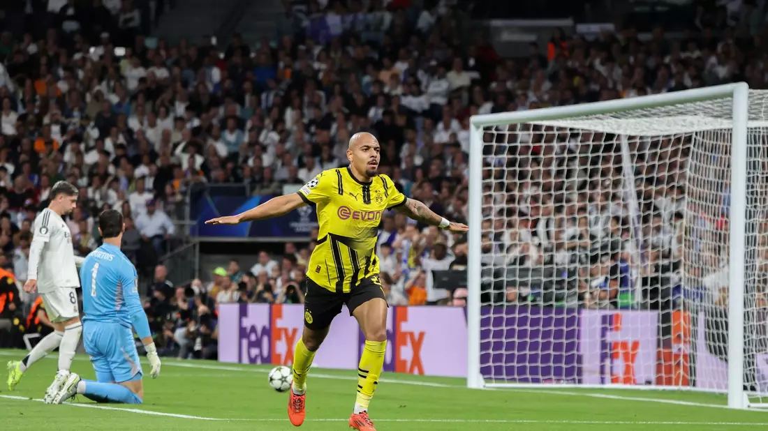 Traf zum 1:0 für Dortmund: Der Niederländer Donyell Malen. - Bild: David Canales/dpa
