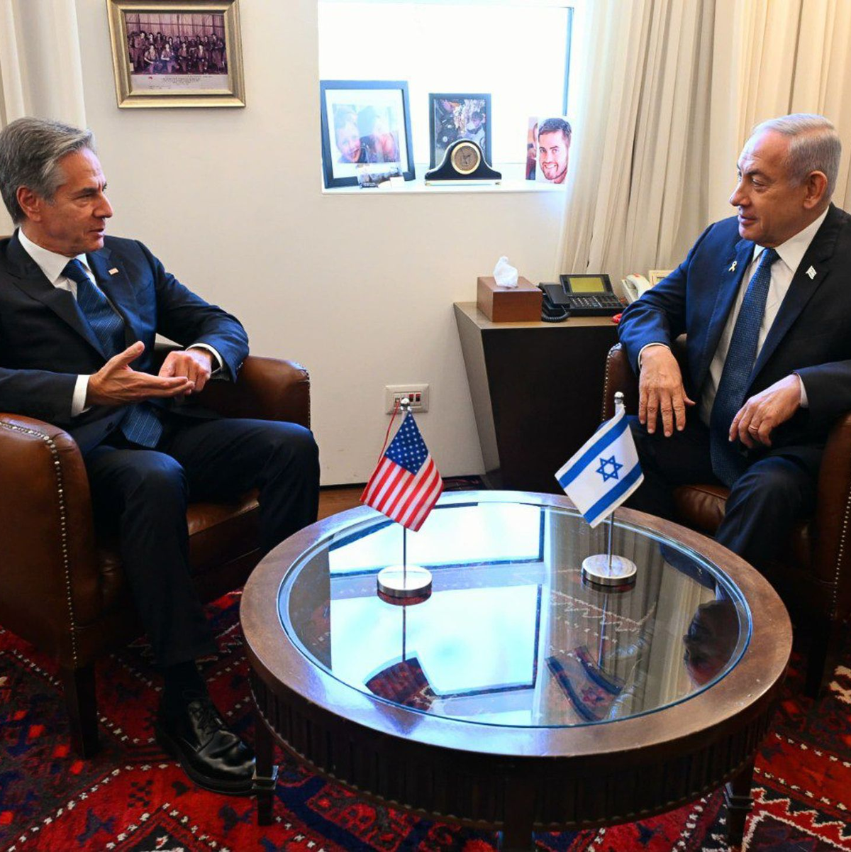US-Außenminister Blinken bemüht sich im Nahen Osten um Deeskalation.  - Foto: Haim Zach/Israel Gpo/ZUMA Press Wire/dpa