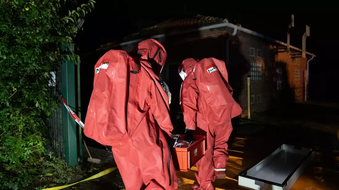 FW Hünxe: Simulierter Gasaustritt in Hünxe - Einsatzkräfte zu Gast bei Gelsenwasser - Bild: presseportal.de