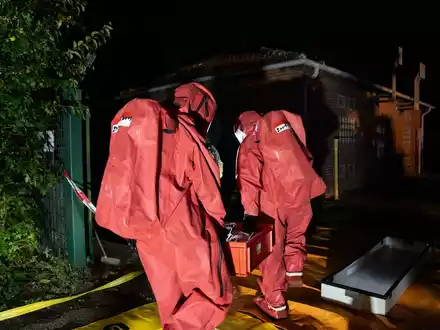 FW Hünxe: Simulierter Gasaustritt in Hünxe - Einsatzkräfte zu Gast bei Gelsenwasser - Foto: presseportal.de