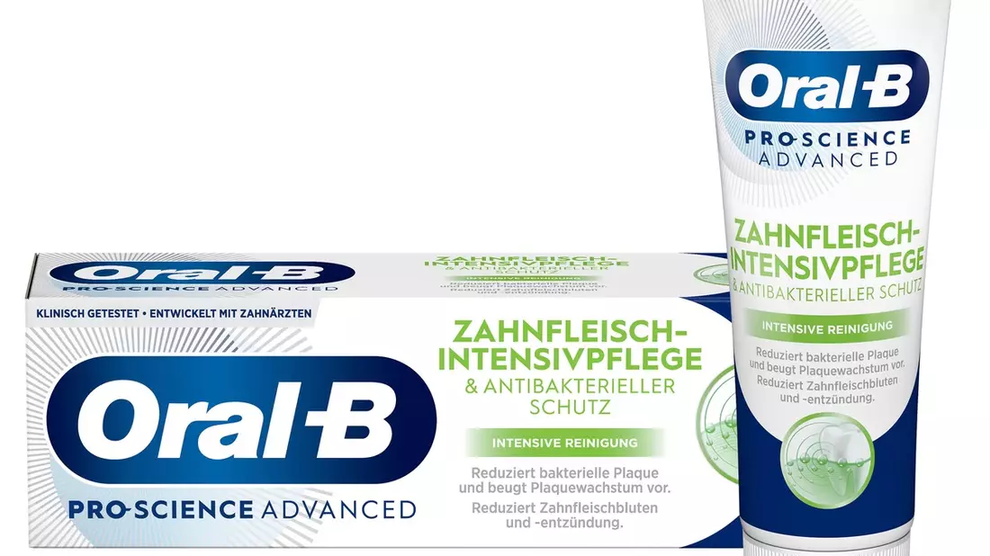 Testsieger und Spitzenklasse: Zahncremes von Blend-a-med und Oral-B brillieren bei Stiftung Warentest mit dem Wirkstoff Stannous Fluorid - Bild: presseportal.de