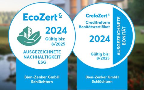 CrefoZert und EcoZert für Bien-Zenker - Foto: presseportal.de