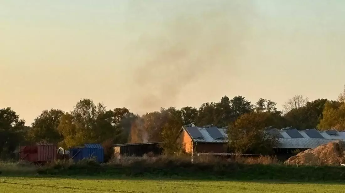 FW Flotwedel: Löschzug Eicklingen probt den Ernstfall bei einem ausgedehnten Zimmerbrand - Bild: presseportal.de