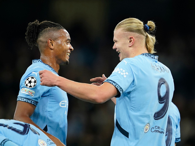 Manchester City gewinnt gegen Spart Prag in der Champions League. - Foto: Dave Thompson/AP