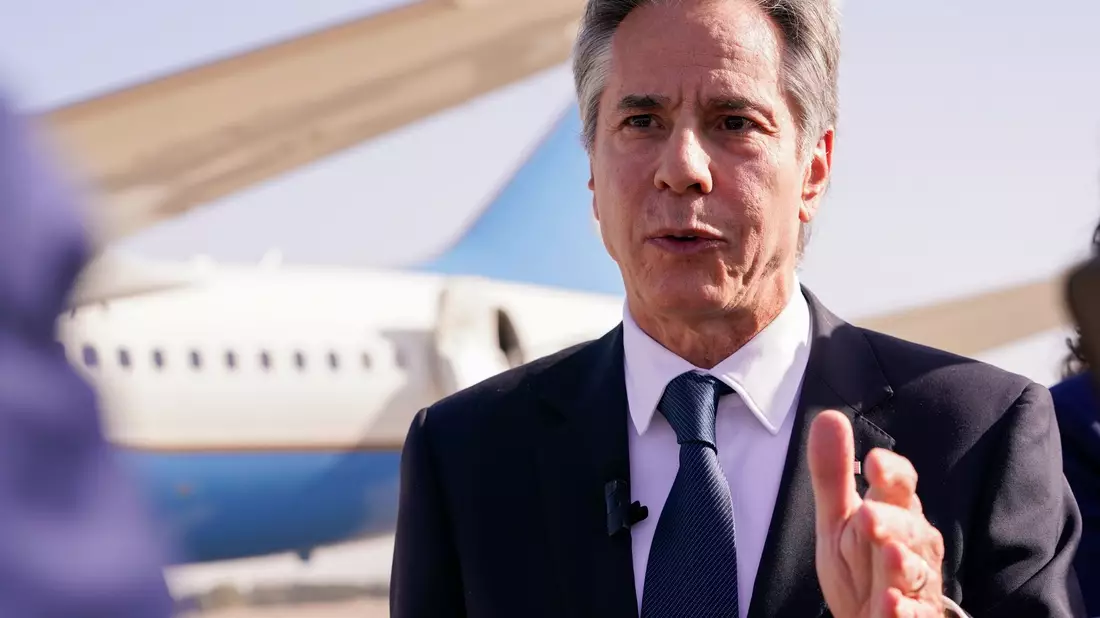 US-Außenminister Blinken bemüht sich im Nahen Osten weiter um Deeskalation.  - Bild: Nathan Howard/Pool Reuters/AP/dpa