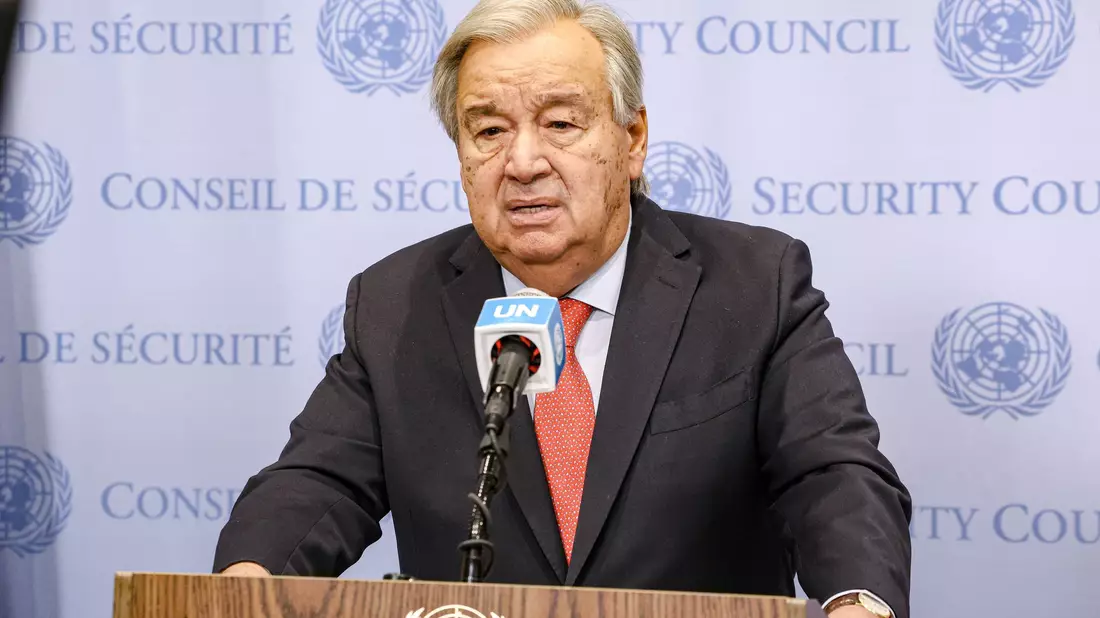 UN-Generalsekretär António Guterres hat sich «tief alarmiert» über die Entscheidung der israelischen Regierung gezeigt, die Kontrolle über Gaza-Stadt zu übernehmen.  - Bild: Bianca Otero/ZUMA Press Wire/dpa