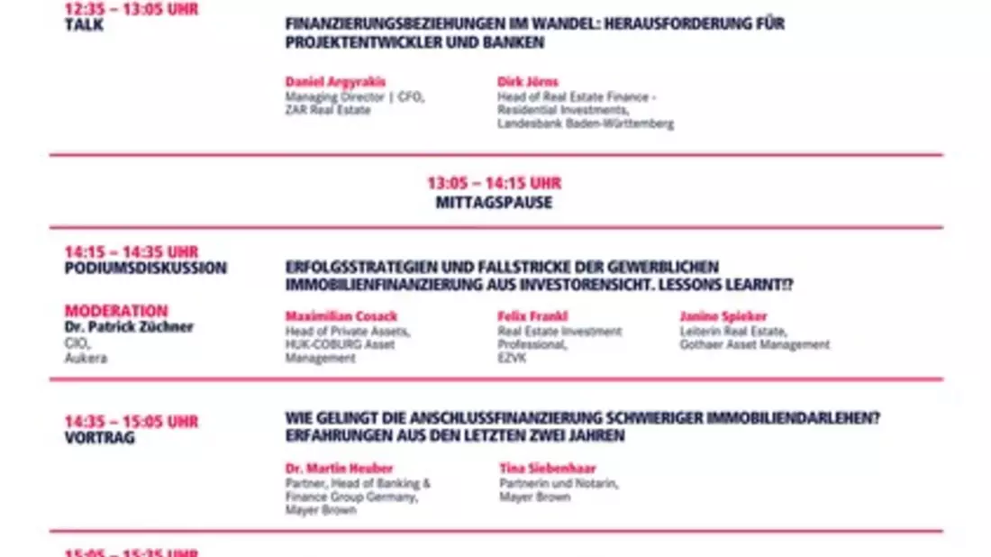 11. Real Estate Finance Day von Targa Communications am 12. November in Frankfurt am Main - Bild: presseportal.de