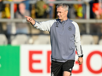 Da geht's lang: Neu-Bundestrainer Christian Wück gibt den DFB-Spielerinnen nun die Richtung vor. - Foto: Uwe Anspach/dpa