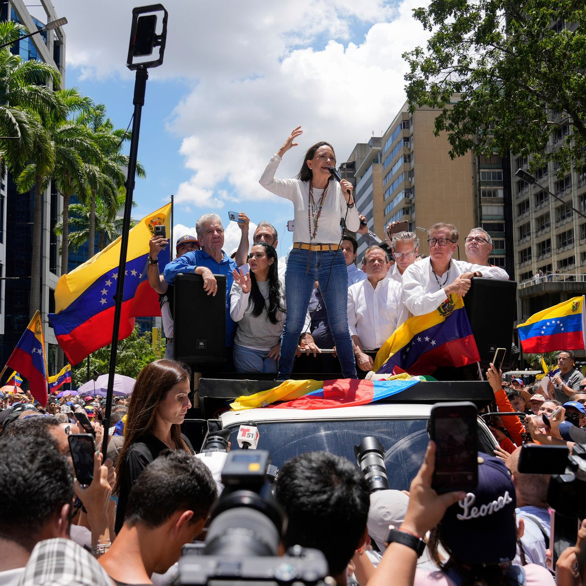 Machado musste im Sommer untertauchen. (Archivbild) - Foto: Ariana Cubillos/AP/dpa