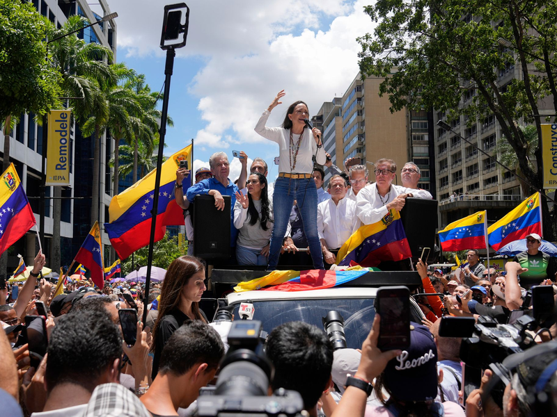 Machado musste im Sommer untertauchen. (Archivbild) - Foto: Ariana Cubillos/AP/dpa