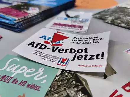 Werbematerial für AfD-Verbotsverfahren (Archiv) - Foto: über dts Nachrichtenagentur