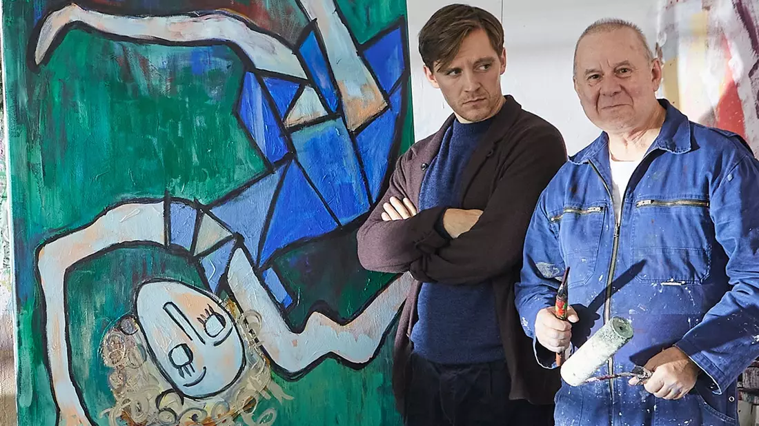 Dreharbeiten zu Die Frau in Blau mit Jonas Nay und Joachim Król - Bild: presseportal.de