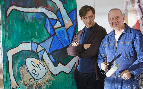 Dreharbeiten zu Die Frau in Blau mit Jonas Nay und Joachim Król - Foto: presseportal.de