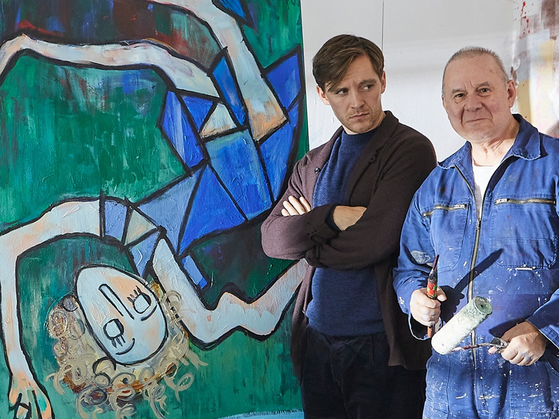 Dreharbeiten zu Die Frau in Blau mit Jonas Nay und Joachim Król - Foto: presseportal.de