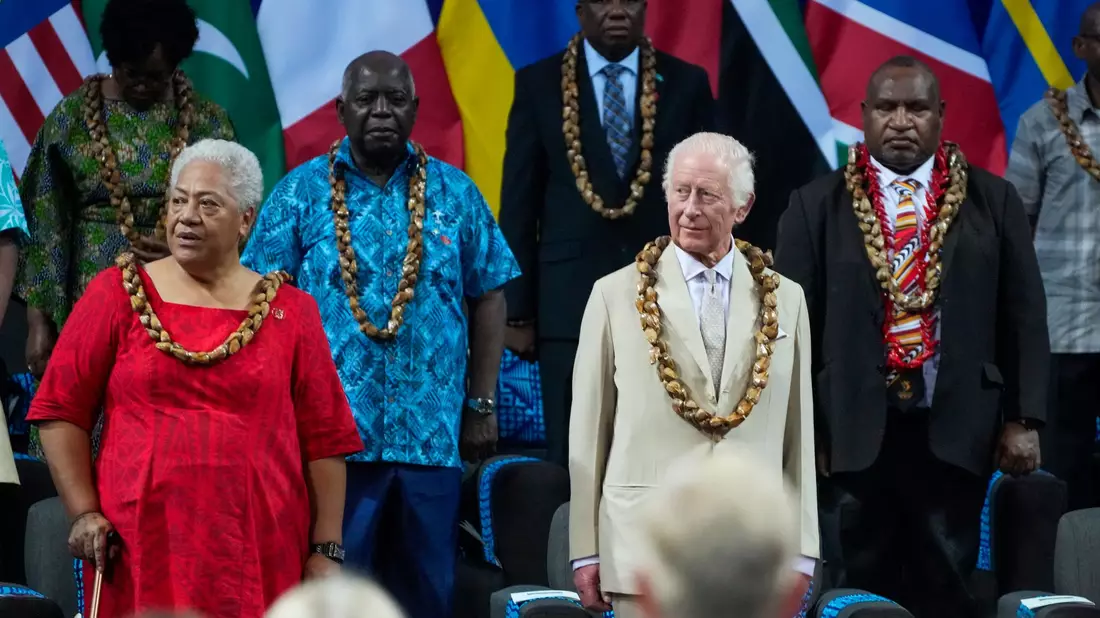 Charles hielt bei dem Gipfel die Eröffnungsrede. - Bild: Rick Rycroft/AP POOL/dpa