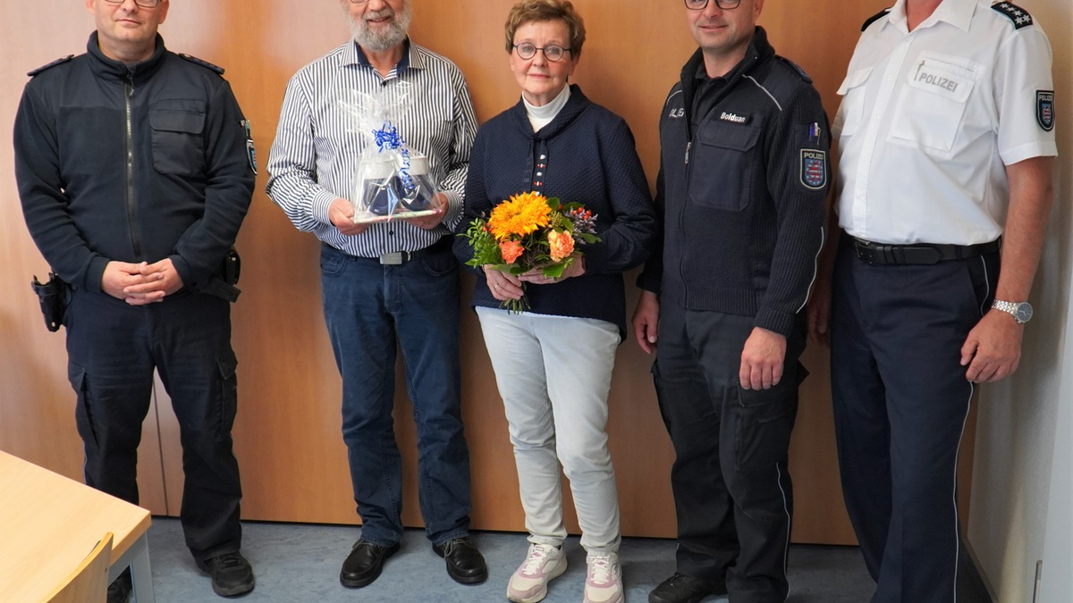 LPI-J: Ehepaar für Zivilcourage gedankt - Foto: presseportal.de