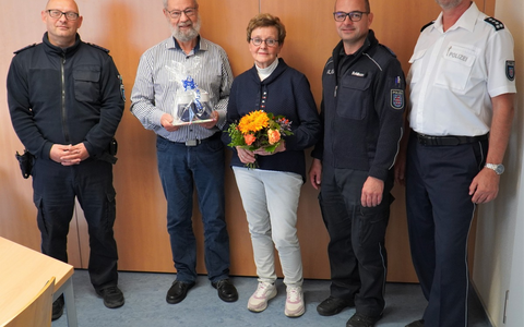 LPI-J: Ehepaar für Zivilcourage gedankt - Foto: presseportal.de