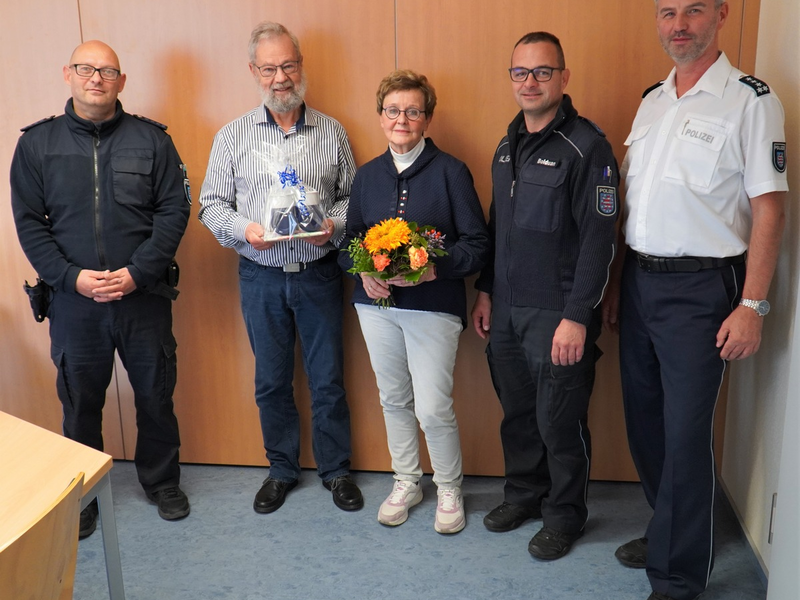 LPI-J: Ehepaar für Zivilcourage gedankt - Foto: presseportal.de