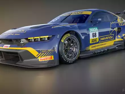 HRT Ford Performance tritt 2025 mit dem Mustang GT3 in der DTM und beim 24-Stunden-Rennen am Nürburgring an - Foto: presseportal.de