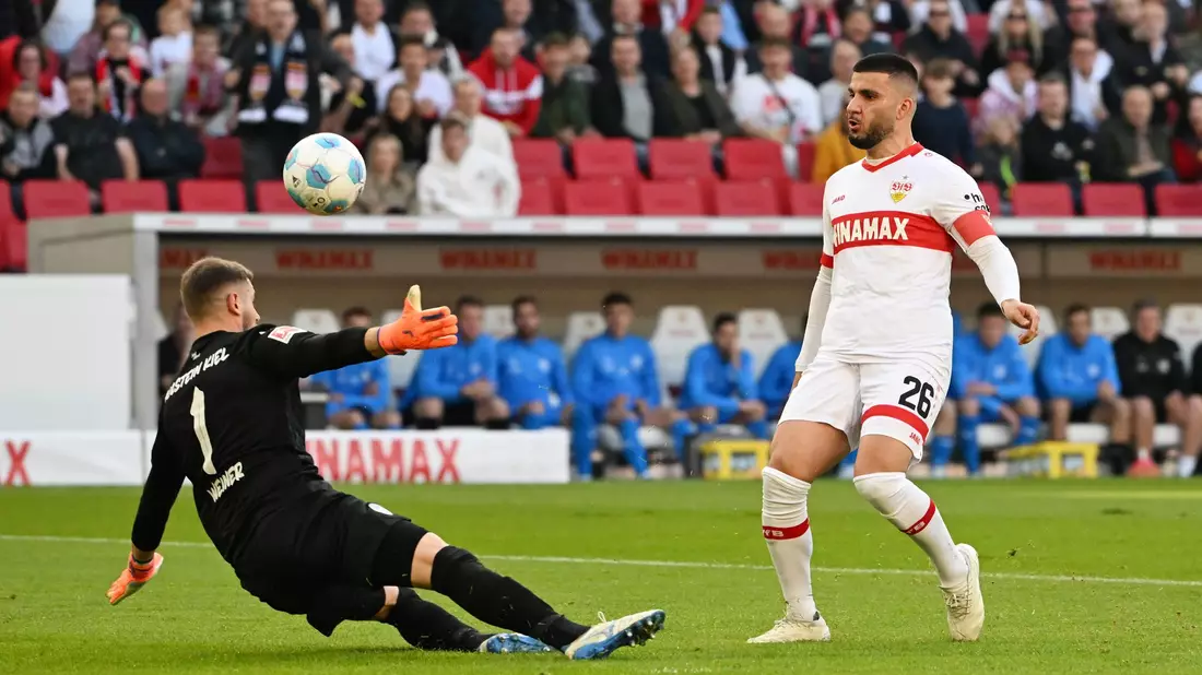 Denis Undav zeigt seine Torjägerqualitäten. - Bild: Marijan Murat/dpa