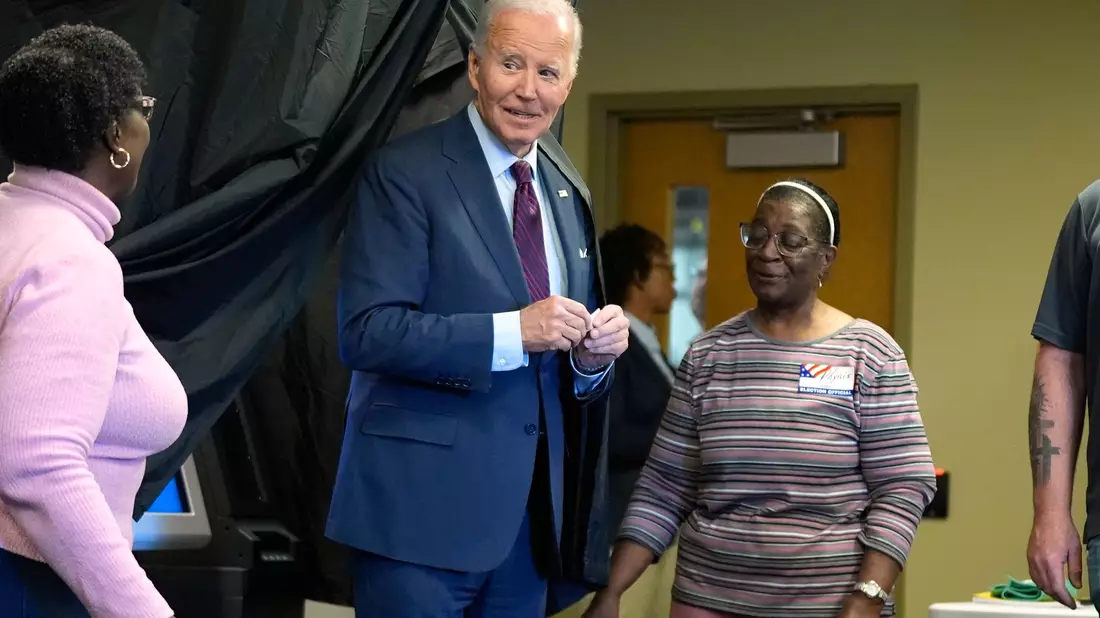 Biden hat seine Stimme bereits abgegeben.  - Bild: Manuel Balce Ceneta/AP/dpa
