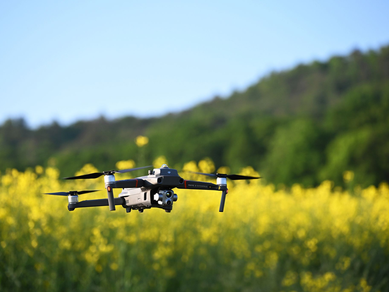 Drohnen mit Wärmebildkameras zum Schutz von Tieren sind auf Feldern ab dem 20. November dauerhaft erlaubt. (Archivbild) - Foto: Pia Bayer/dpa