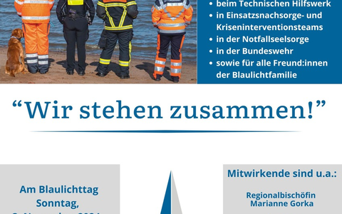 POL-LG: Blaulicht-Gottesdienst in Lüneburg am 3. November würdigt Einsatzkräfte im Rahmen des Blaulichttages - Foto: presseportal.de POL-LG: Blaulicht-Gottesdienst in Lüneburg am 3. November würdigt Einsatzkräfte im Rahmen des Blaulichttages - Foto: presseportal.de