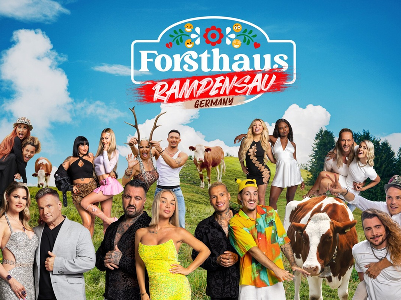 Carina Nagel Chika Oambrose Yvonne Woelke Peter Klein Gina Alicia Luisa Krappmann Cosimo Citilio Emmy Russ Ginger Wollersheim Alain Wollersheim Jona Steinig Micha Schüler Melody Haase Noella Mbomba Nico Schwanz Viktoria 'Dodi' Schuler Béla Klentze Marvin Linke Forsthaus Rampensau Germany - Foto: Joyn/Nadine Rupp, presseportal.de