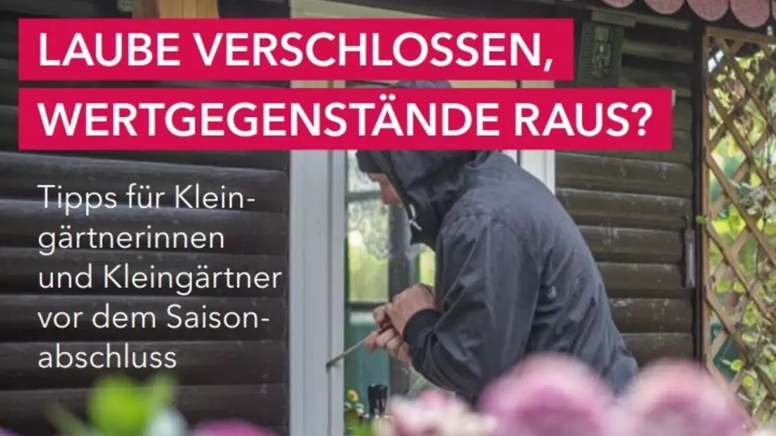 POL-HL: HL- St. Jürgen / Einbruchschutzprävention im Kleingartenverein - Bild: presseportal.de