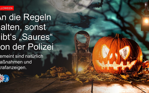 POL-BO: Mahnung zu Halloween: An die Spielregeln halten, sonst gibt's Saures von der Polizei (sprich: Anzeigen) - Foto: presseportal.de