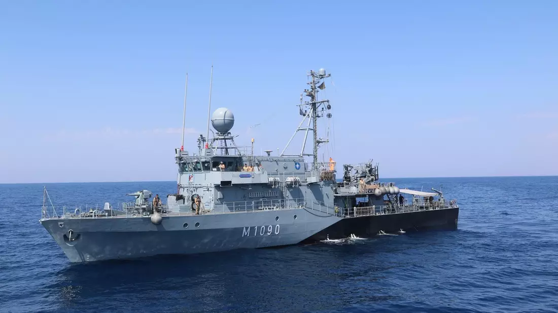 Hohlstablenkboot Pegnitz zurück aus der Ägäis - Bild: presseportal.de