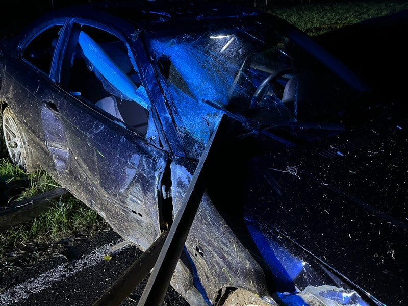 POL-HA: 19-jähriger Autofahrer nach Unfall am Kattenohl leicht verletzt - Foto: presseportal.de