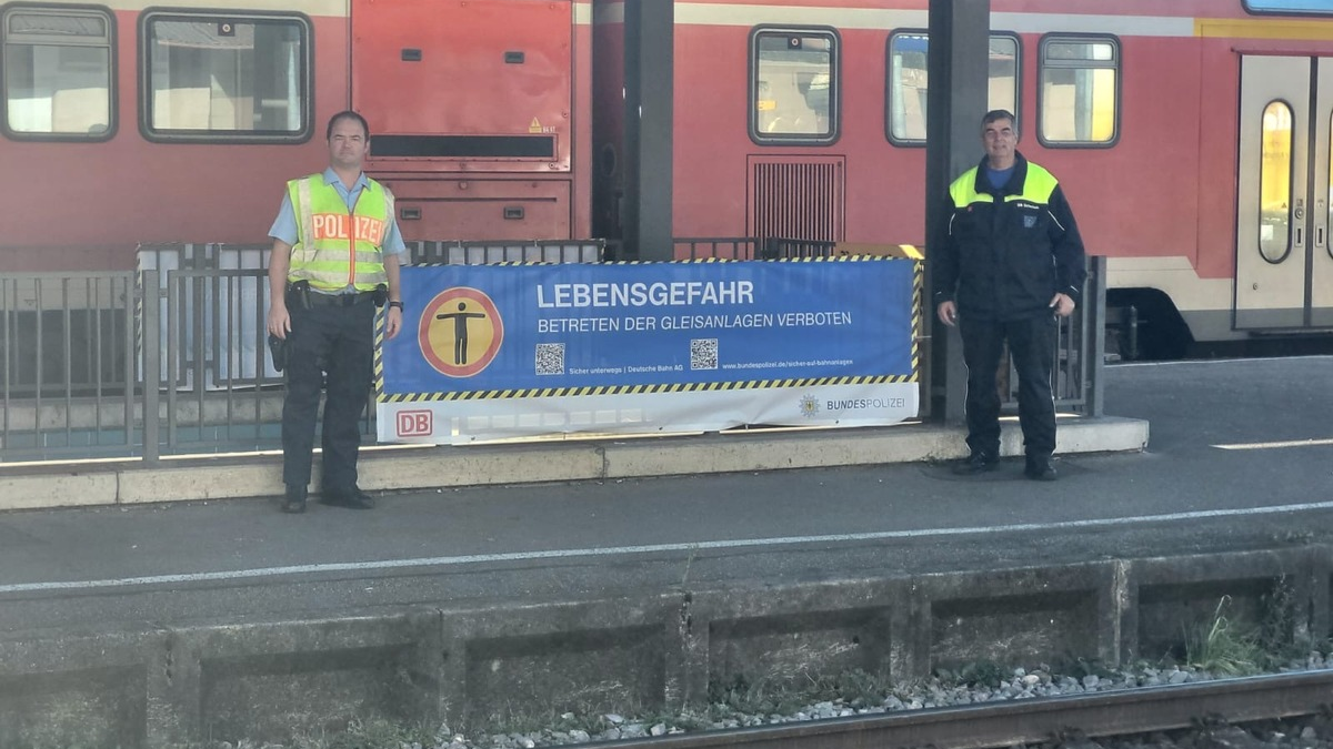 BPOLI-OG: Betreten verboten!: Bahn und Bundespolizei warnen vor Unfällen im Gleisbereich - Foto: presseportal.de
