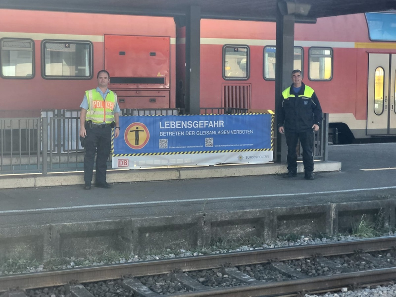 BPOLI-OG: Betreten verboten!: Bahn und Bundespolizei warnen vor Unfällen im Gleisbereich - Foto: presseportal.de