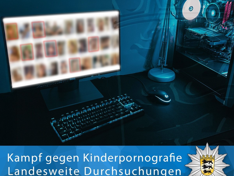 LKA-BW: Gemeinsame Pressemitteilung des Cybercrime-Zentrums und des Landeskriminalamts Baden-Württemberg: Landesweiter Aktionstag gegen Kinderpornografie - Foto: presseportal.de