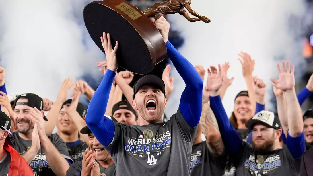 Wurde zum MVP der World Serie gewählt: Freddie Freeman. - Bild: Ashley Landis/AP/dpa