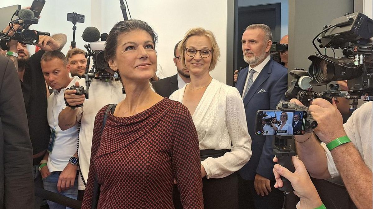Sahra Wagenknecht, Katja Wolf und Steffen Schütz am Wahlabend in Thüringen (Archiv) - Foto: über dts Nachrichtenagentur