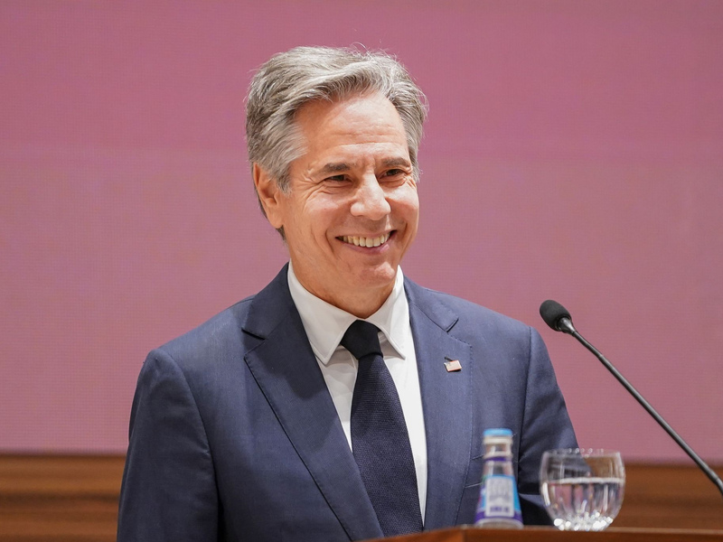 Blinken zu Libanon-Waffenruhe: «Es bleibt noch mehr zu tun.» (Archivbild) - Foto: Nathan Howard/Pool Reuters/AP/dpa