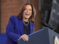 Harris müht sich um eine Botschaft der Einheit. - Foto: Ross D. Franklin/AP