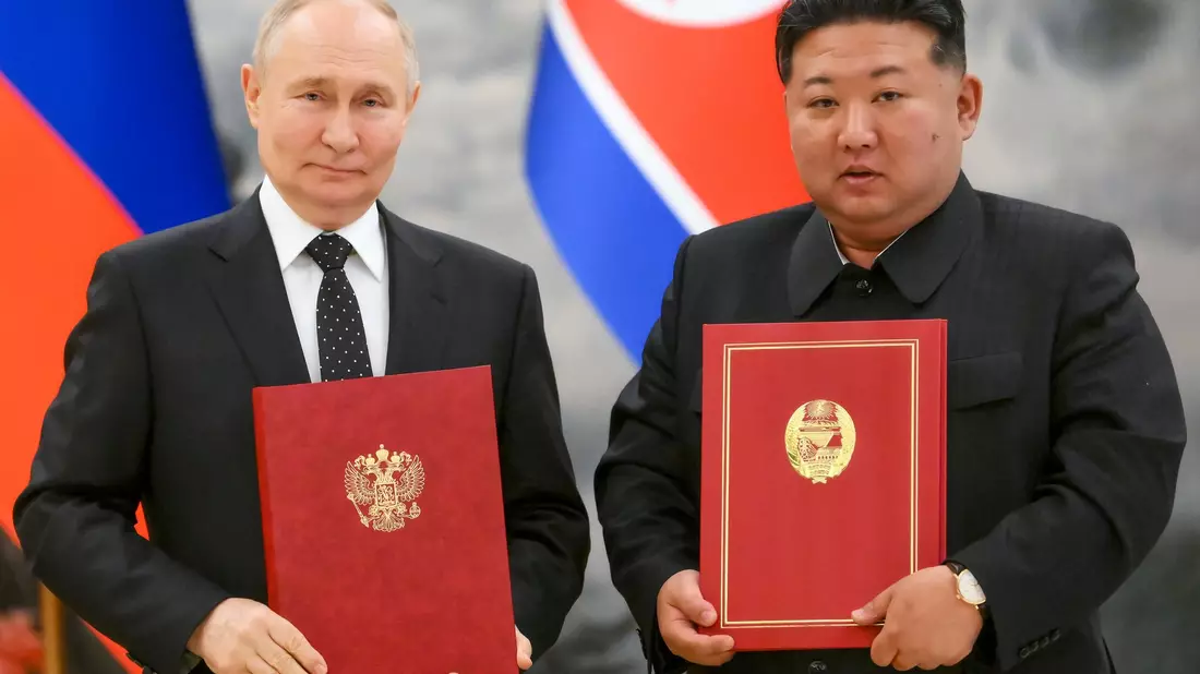 Nordkorea hat erstmals bestätigt, eigene Soldaten in den Ukraine-Krieg geschickt zu haben. (Archivbild) - Bild: Kristina Kormilitsyna/Pool Sputnik Kremlin/AP/dpa