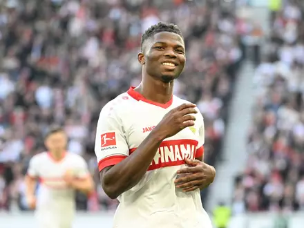 Aktuell gut drauf: Stuttgarts Offensivmann El Bilal Touré. - Foto: Marijan Murat/dpa