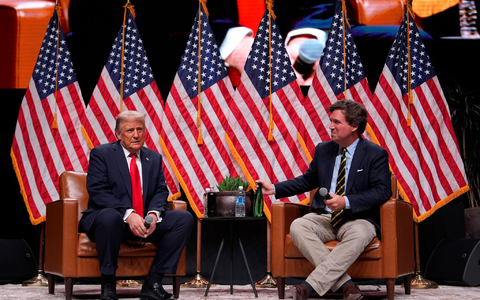 Trump behauptet auch diesmal, dass ihm ein Sieg nur durch Betrug zu nehmen wäre. - Foto: Julia Demaree Nikhinson/AP/dpa