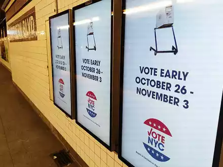 Aufruf zur US-Präsidentschaftswahl am 01.11.2024 - Foto: über dts Nachrichtenagentur